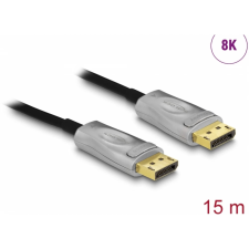 DELOCK DisplayPort 1.4 Összekötő Fekete 15m 85886 kábel és adapter