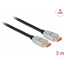 DELOCK DisplayPort 1.4 Összekötő Fekete 3m 87042 kábel és adapter