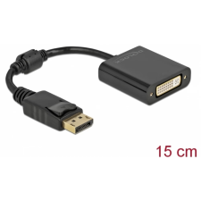 DELOCK DisplayPort DVI-D Átalakító Fekete 15cm 61008 kábel és adapter