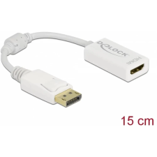 DELOCK DisplayPort HDMI Átalakító Fehér 15cm 61015 kábel és adapter