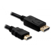 DELOCK Displayport - HDMI kábel, apa-apa 1m