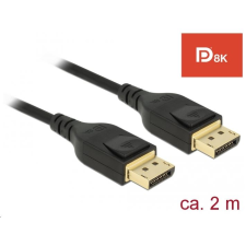 DELOCK DisplayPort kábel 8K 60 Hz 2 m DP 8K tanúsítvánnyal (85660) (85660) kábel és adapter