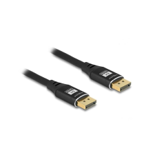 DELOCK DisplayPort kábel 8K 60 Hz 2 m fekete fém (80621) (80621) kábel és adapter