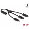 DELOCK DL4 szolár kábel elosztó 1 x apa - 3 x anya 35 cm fekete