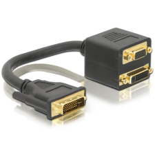 DELOCK DL65052 DVI29 male > DVI29 + VGA female adapter (DL65052) kábel és adapter