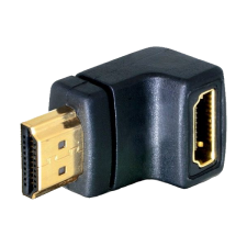 DELOCK DL65071 HDMI male -> HDMI female 90° lefelé elforgatott adapter (DL65071) kábel és adapter