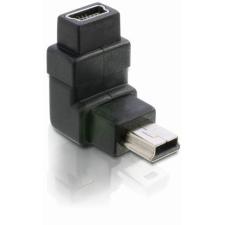 DELOCK DL65096 USB mini-B 5 tűs apa / anya 90° adapter (DL65096) mobiltelefon kellék