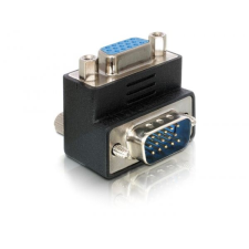 DELOCK DL65171 VGA male - female 90°-ban jobbra elforgatott adapter (DL65171) kábel és adapter