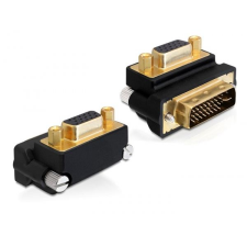 DELOCK DL65261 VGA anya -> DVI 24+5 pines apa 270°-ban elforgatott adapter (DL65261) kábel és adapter