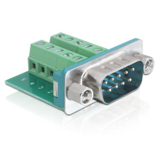 DELOCK DL65269 D-Sub 9 pines apa -> terminál blokk 10 pines adapter (DL65269) kábel és adapter