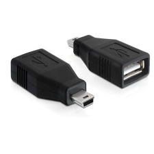 DELOCK DL65277 USB 2.0-A female -> mini USB male adapter (DL65277) kábel és adapter