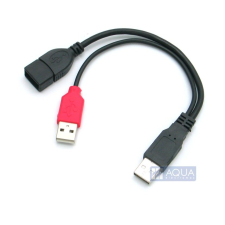 DELOCK DL65306 USB data- and power cable 22,5cm (DL65306) kábel és adapter