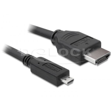 DELOCK DL82664 High Speed HDMI Ethernet kábel A/D - A apa - apa 2m kábel és adapter