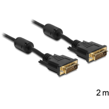  Delock DVI 24+1 apa &gt; apa kábel, 2 m kábel és adapter