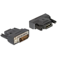 DELOCK DVI-D (Dual Link) male &gt; HDMI female with LED Adapter kábel és adapter