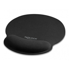 DELOCK Egérpad ergonómikus csuklótámasszal 252 x 227mm fekete egérpad
