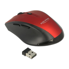 DELOCK Ergonomic optical 5-button mouse 2.4 GHz wireless 12493 egér