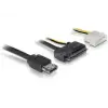 DELOCK eSATAp - SATA 22 tűs 3,5" HDD kábel, 1m (DL84412)