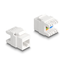  Delock Eszközmentes, borított Keystone modul RJ45 anya - LSA Cat.6A mini egyéb hálózati eszköz