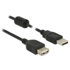  DeLock Extension cable USB 2.0 Type-A male &gt; USB 2.0 Type-A female 1m Black kábel és adapter