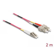 DELOCK Fiber Optic LC Fiber Optic SC Átalakító Ibolya 2m 84681 kábel és adapter