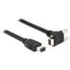 DELOCK Firewire kábel 1394B 9pin 90° - 1394A 6 pin 3 m