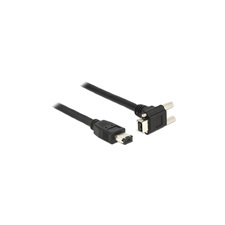 DELOCK Firewire kábel 1394B 9pin 90° - 1394A 6 pin 3 m kábel és adapter