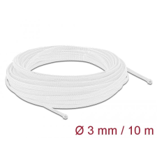 DELOCK fonott kábelharisnya 10m x 3mm fehér (20692) (delock20692) asztali számítógép kellék