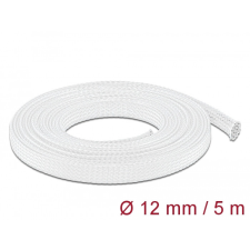 DELOCK Fonott kábelharisnya nyújtható 5 m x 12 mm fehér egyéb hálózati eszköz