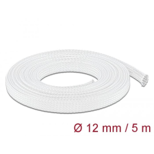 DELOCK fonott kábelharisnya nyújtható 5m x 12mm fehér (20694) (delock20694) asztali számítógép kellék