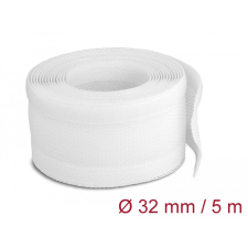 DELOCK Fonott kábelharisnya tépőzárral 5 m x 32 mm fehér egyéb hálózati eszköz