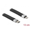DELOCK FPC lapos csík kábel USB Type-C - Lightning iPhone , iPad és iPod készülékhez 13 cm