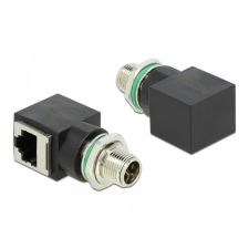 DELOCK Hálózati adapter M12 8 tűs X-kódolt adugó - RJ45 anya egyéb hálózati eszköz