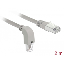 DELOCK Hálózati kábel RJ45 Cat.6A S/FTP, lefelé néző / egyenes 2 m kábel és adapter