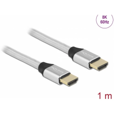 DELOCK HDMI 2.1 Összekötő Ezüst 1m 85366 kábel és adapter
