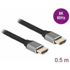 DELOCK HDMI 2.1 Összekötő Szürke 50cm 83994 kábel és adapter