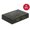 DELOCK HDMI 2 - 1 Switch bidirectional 4K 60 Hz