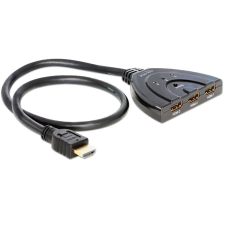 DELOCK HDMI 3 - 1 Switch kétirányú kábel és adapter