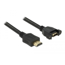 DELOCK HDMI A apa > HDMI A anya panelrögzítés 1m (85102) (del85102) kábel és adapter