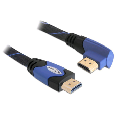 DELOCK HDMI Ethernet kábel derékszögű csatlakozóval 5m (82958) (82958) kábel és adapter