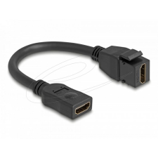 DELOCK HDMI hosszabbító kábel 20cm fekete (90685) (90685) kábel és adapter