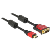 DELOCK HDMI male to DVI-D (Single Link) male kábel 5m Black (84344)