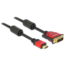 DELOCK HDMI male to DVI-D (Single Link) male kábel 5m Black (84344) kábel és adapter