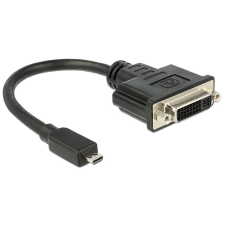 DELOCK HDMI Micro-D Stecker &gt; DVI-I (Dual Link) Buchse 20cm Adapter kábel és adapter