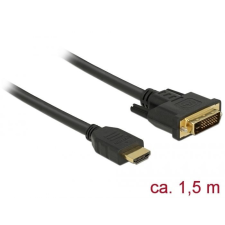 DELOCK HDMI to DVI 24+1 cable bidirectional 1,5m Black kábel és adapter