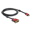 DELOCK High Speed HDMI A male > DVI-D (Single Link) male cabel 2m Black