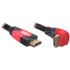 DELOCK High Speed HDMI Ethernet kábel, A-A apa/apa 1,0m hajlított