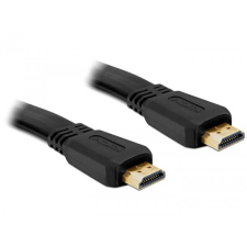 DELOCK High Speed HDMI Ethernet kábel - A apa/apa 1,0m lapos kábel és adapter
