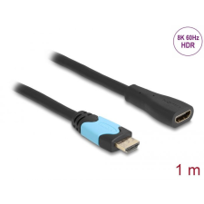  DeLock High Speed HDMI extension cable 48 Gbps 8K 60 Hz 1m Black kábel és adapter