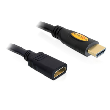 DELOCK High Speed HDMI with Ethernet – HDMI A male > HDMI A female Extension Cable 3m Black (83081) kábel és adapter